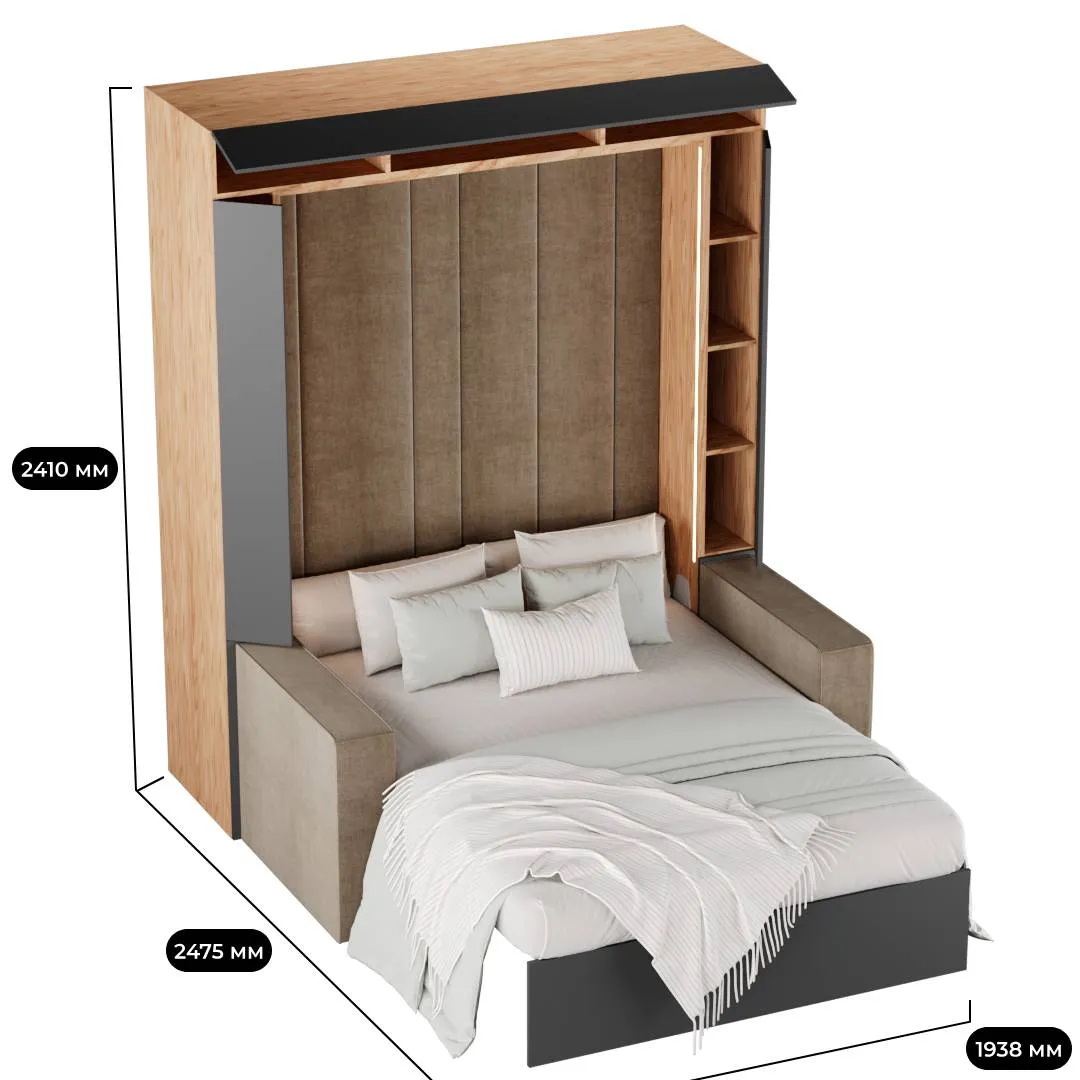 Шкаф-кровать трансформер L950-60.140, 140x200