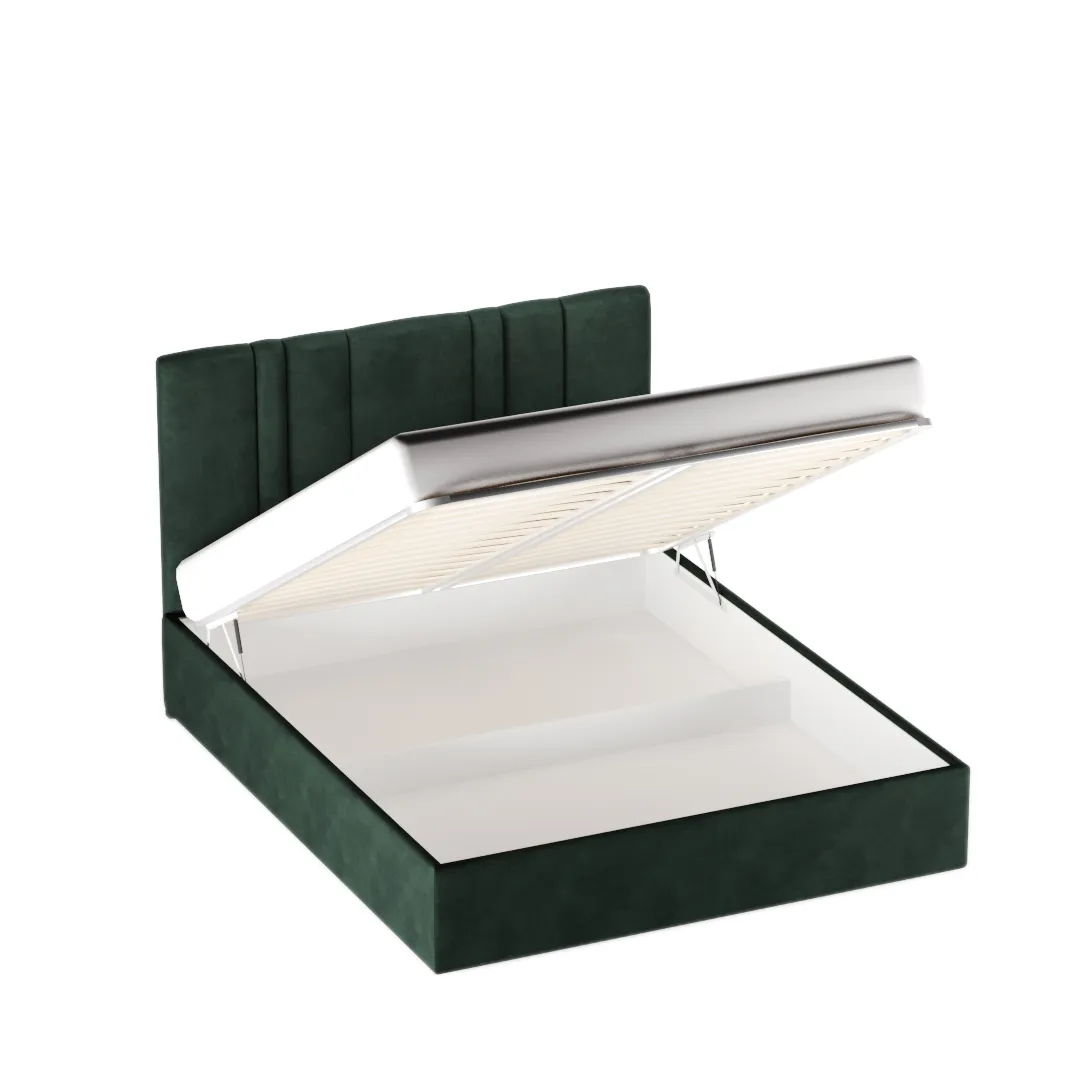 Кровать двуспальная мягкая ХИЛТОН с подъемным механизмом, 180x200