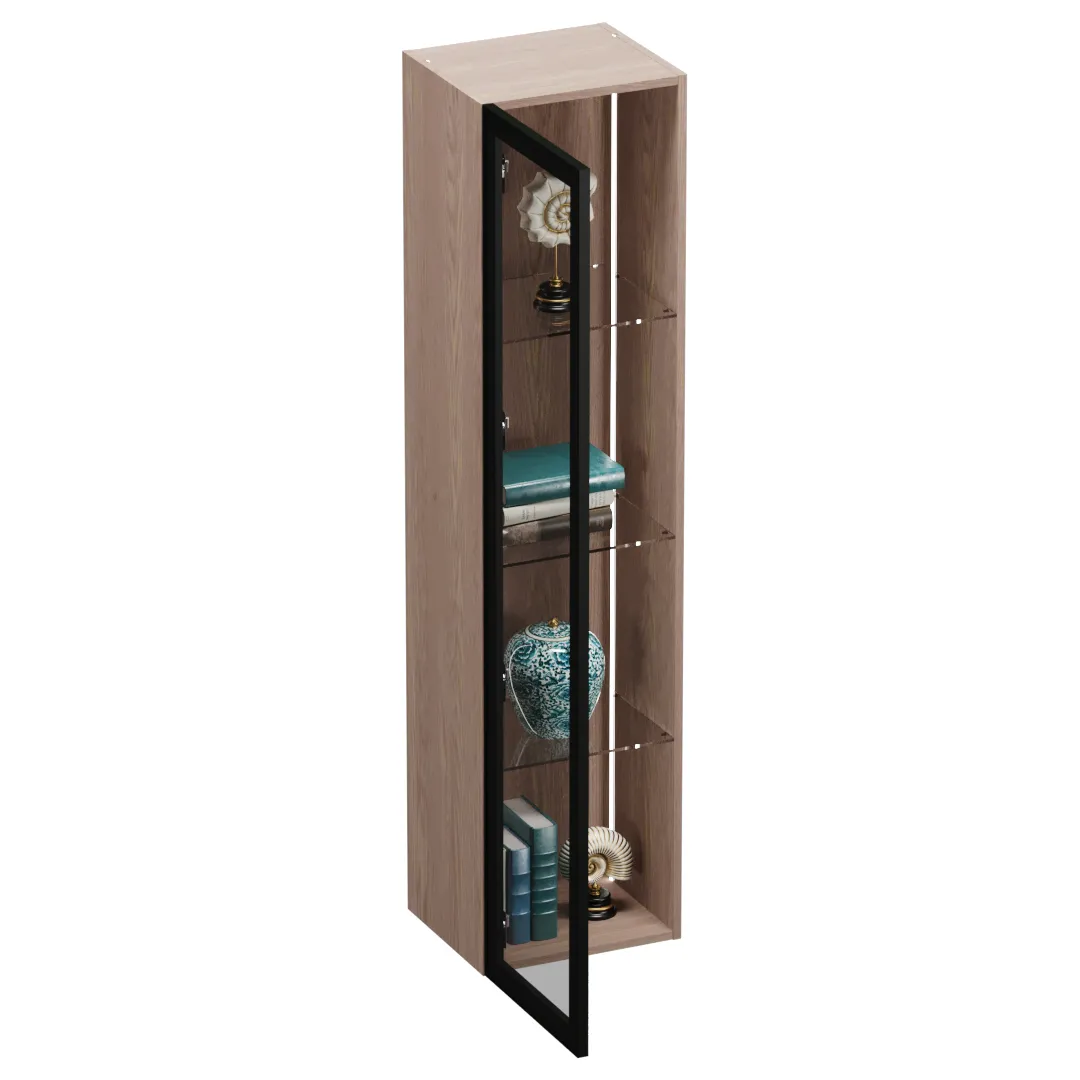 Шкаф навесной стеклянный с подсветкой R331.2 нестандарт