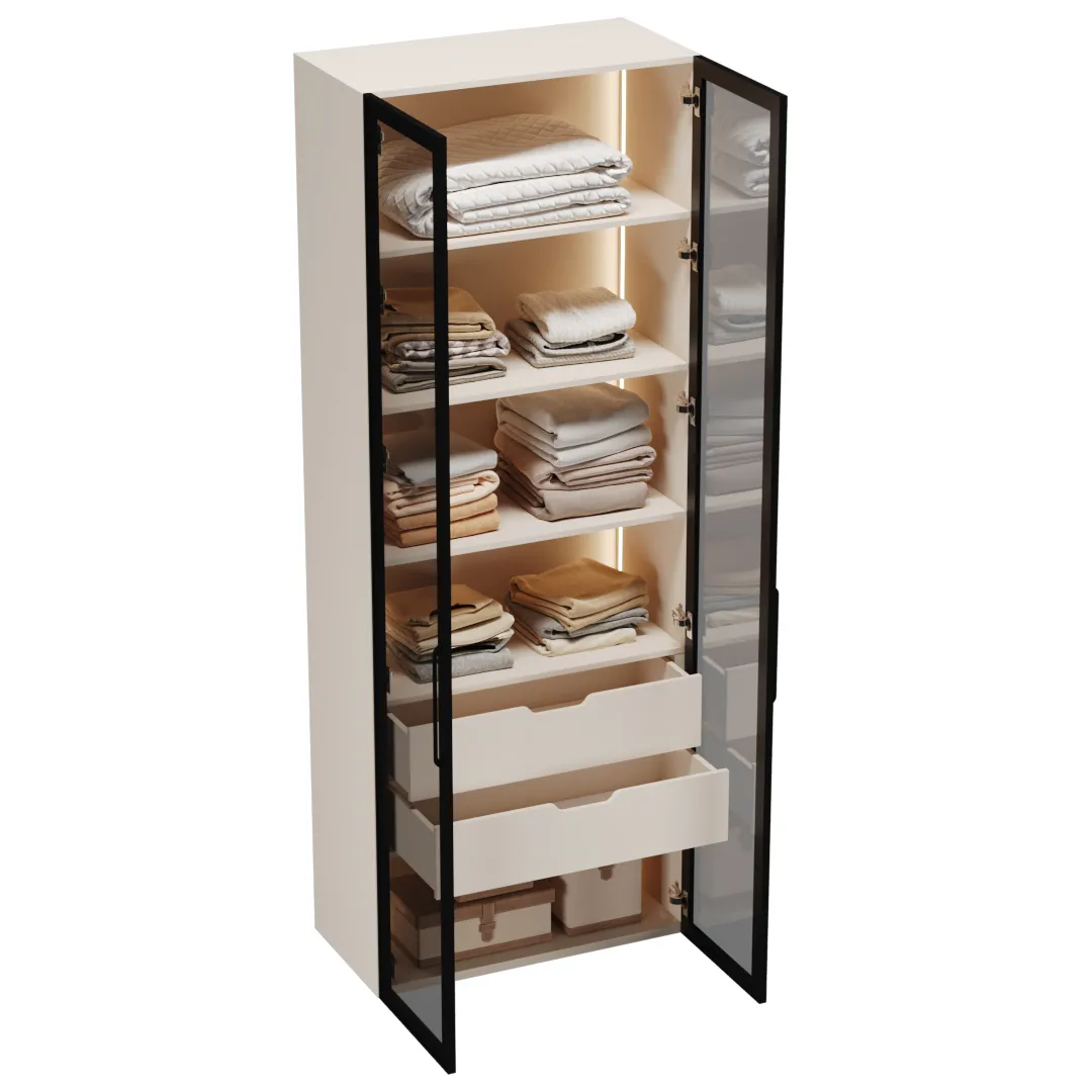 Шкаф с встроенными ящиками с подсветкой R214.2