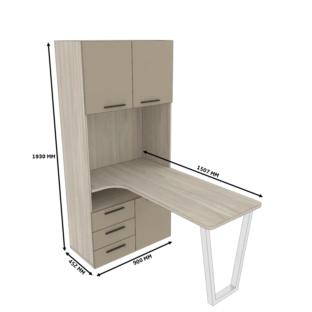 Cтол-стеллаж L402 L/R