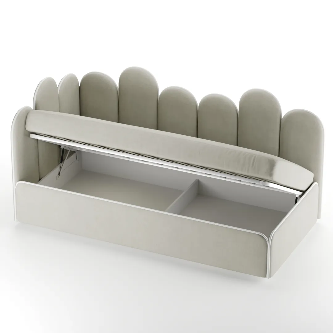 Мягкая кровать-диван КИПРОС с подъемным механизмом, 90x190