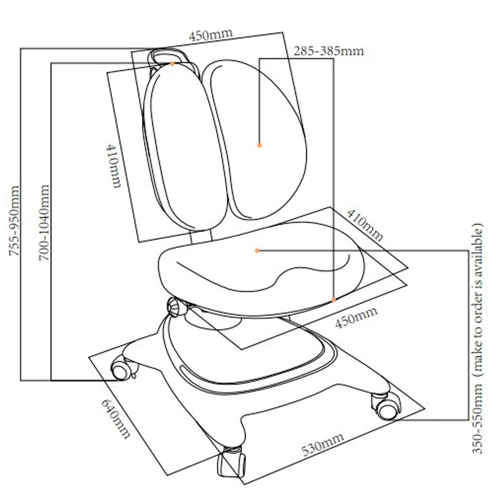 Детское кресло Arnica с подлокотниками и подставкой для ног Cubby