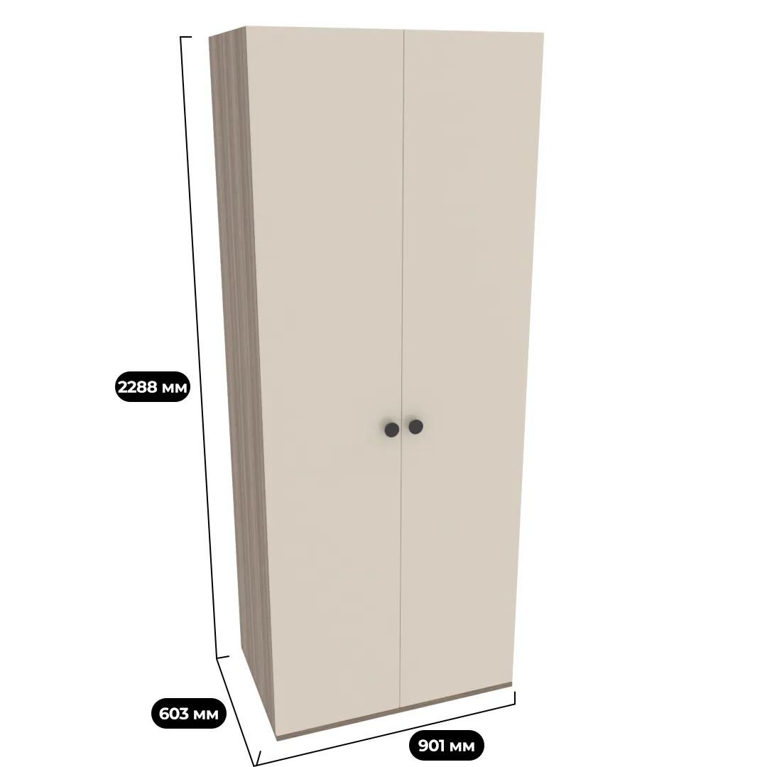 Шкаф 2 дверный P210.60