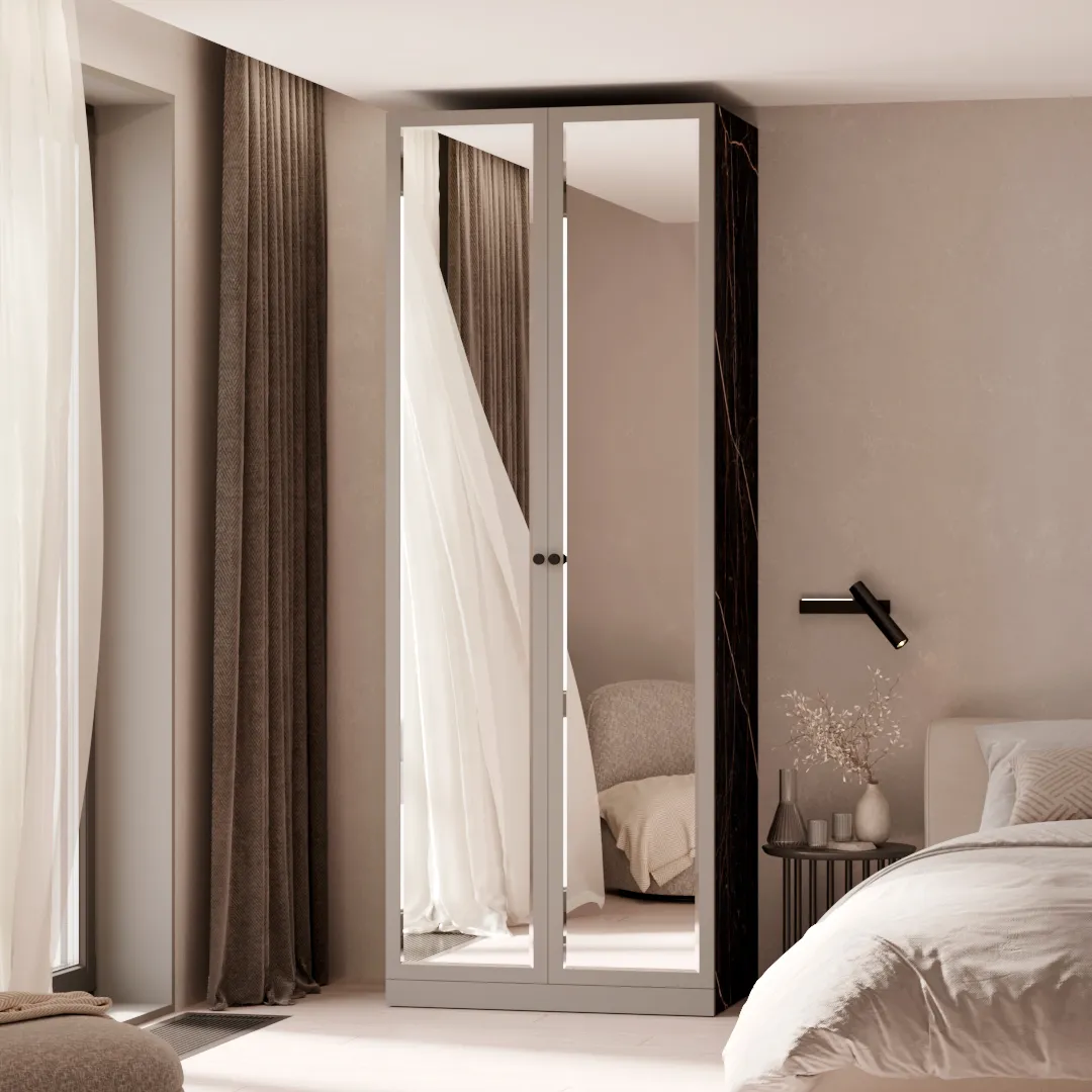 Шкаф двухдверный с зеркалом А210.60-2Z