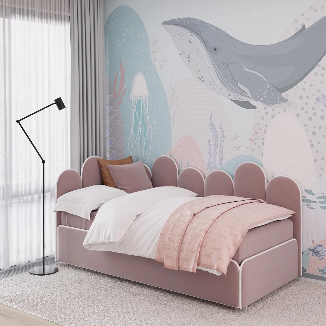 Мягкая кровать-диван КИПРОС с подъемным механизмом, 90x190