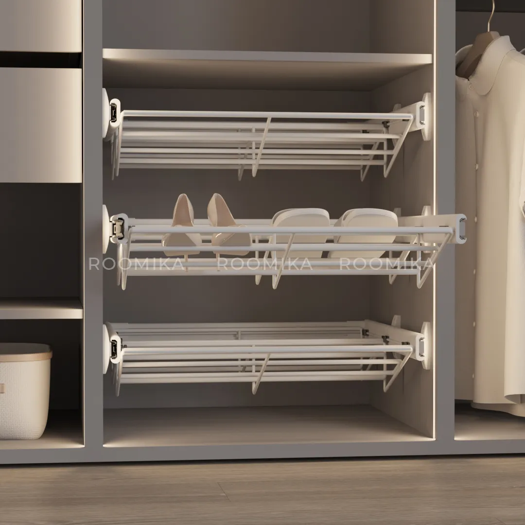 BELLE Корзина для обуви, 600 мм цвет белый, BE60SHWH