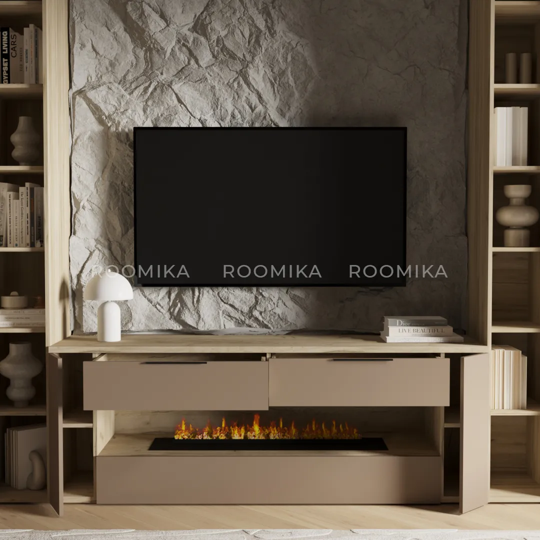 Lazio гостиная с электрокамином 23