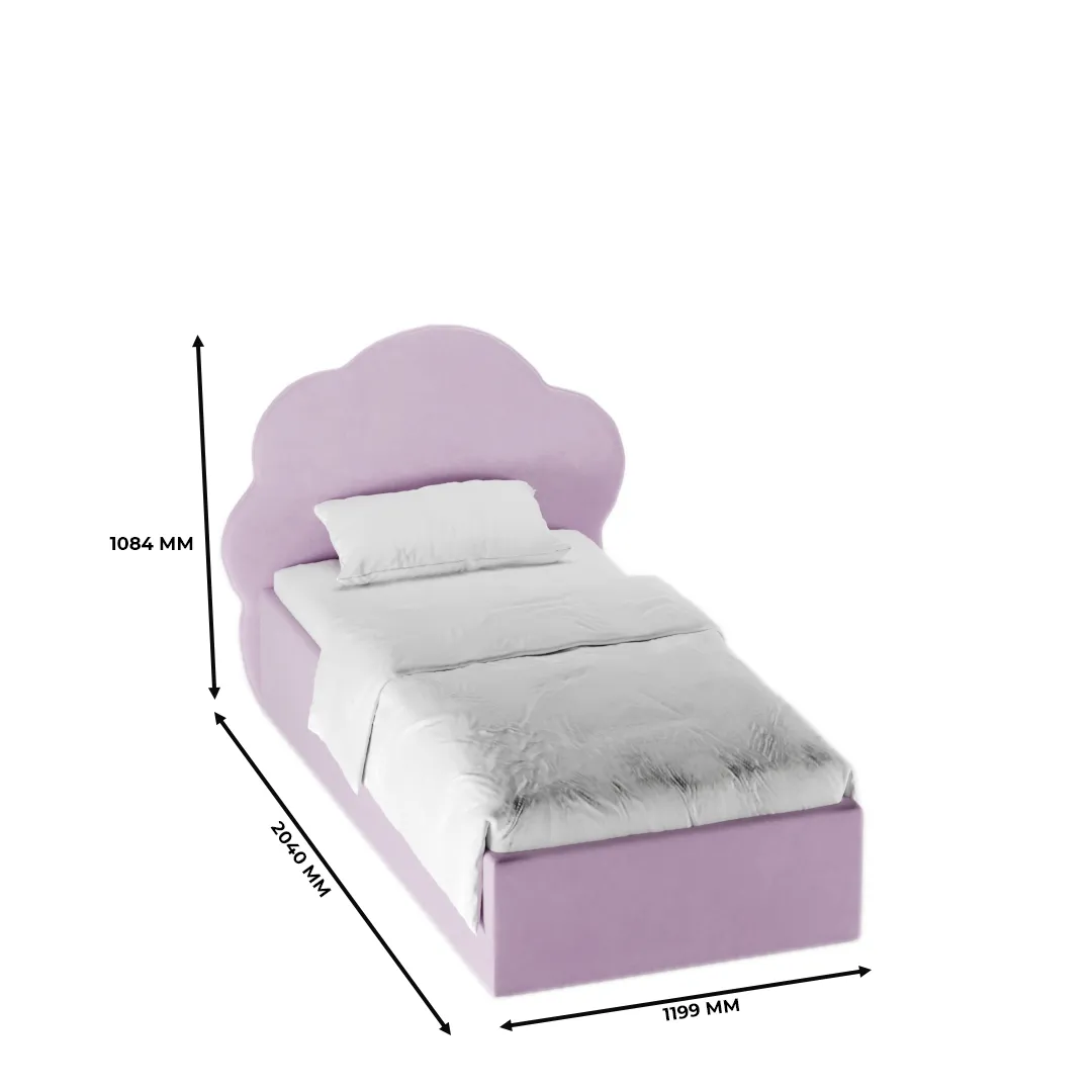 Кровать односпальная мягкая CLOUD  с подъемным механизмом, 90x190