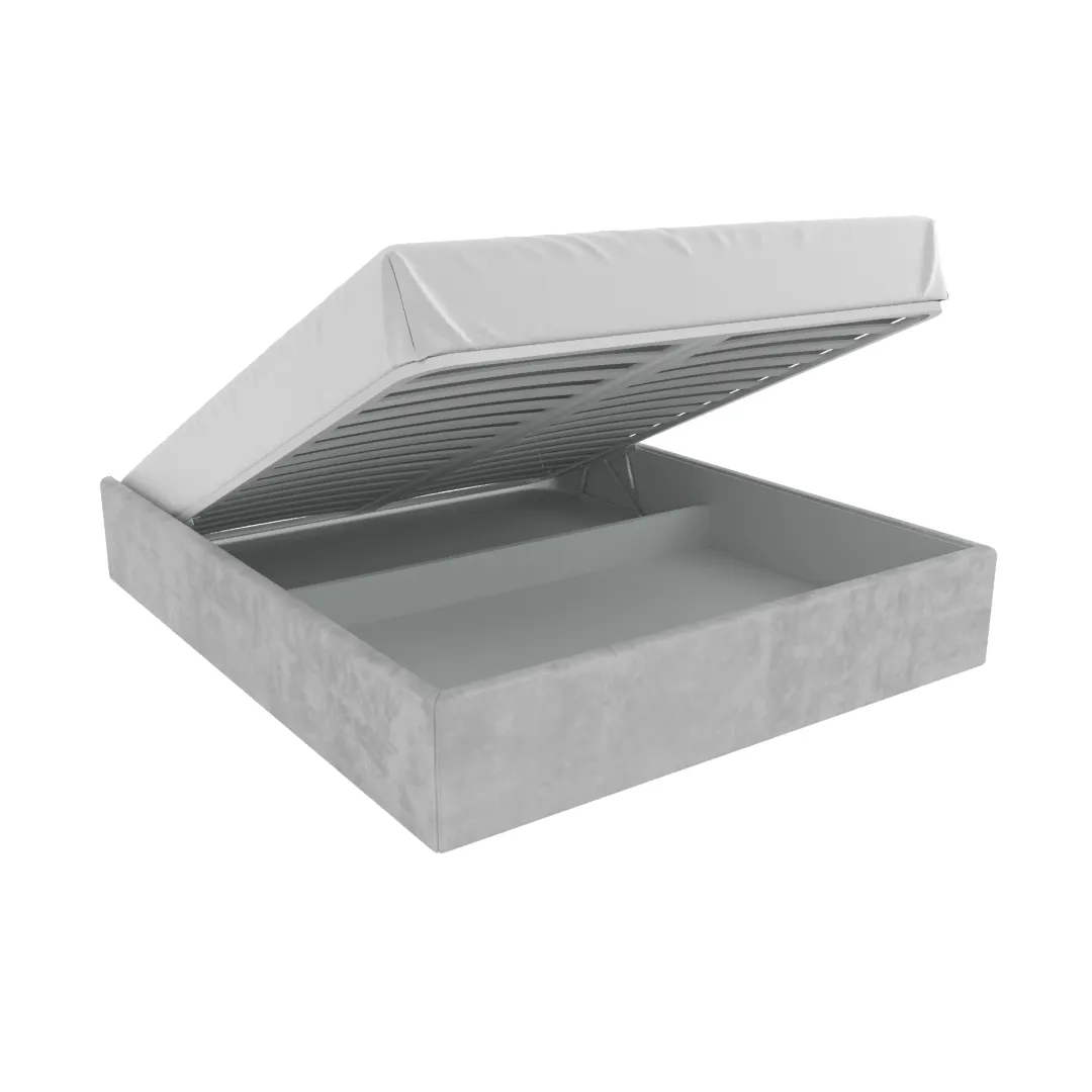 Мягкая кровать-подиум с коробом для хранения, 180x200