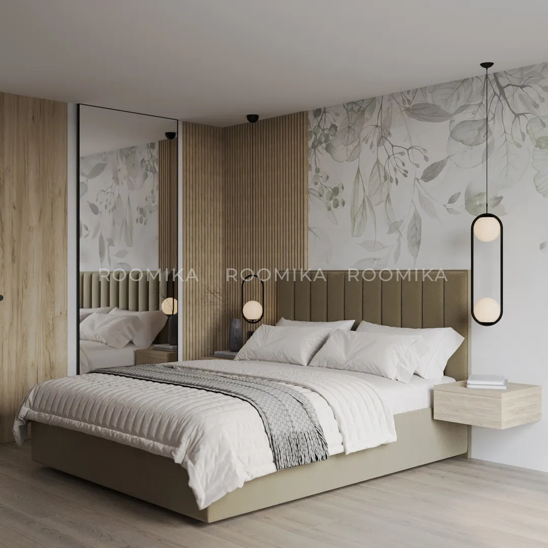 Кровать двуспальная мягкая ЛИБЕРТИ с подъемным механизмом, 160x200