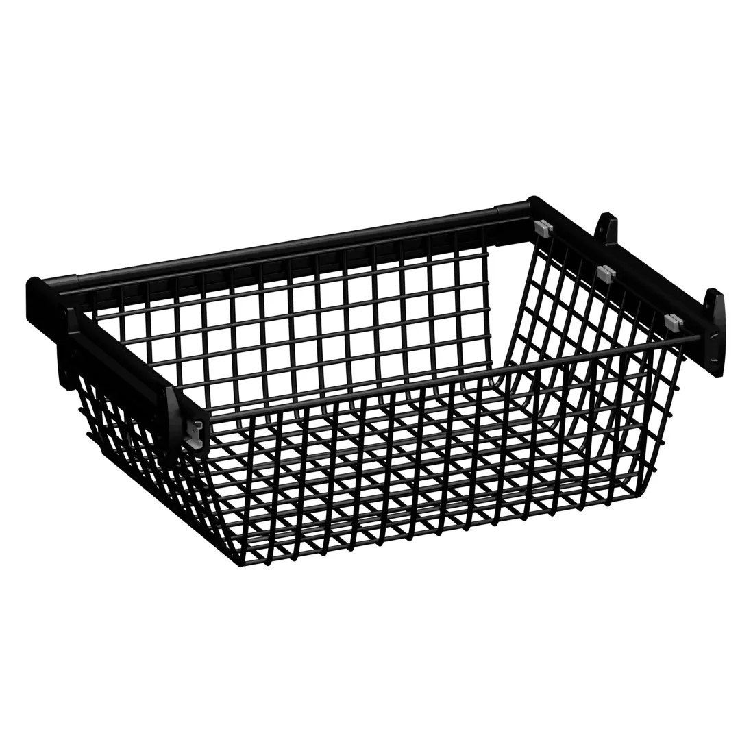 BELLE Корзина для белья 600 мм, цвет черный, BE60BABL