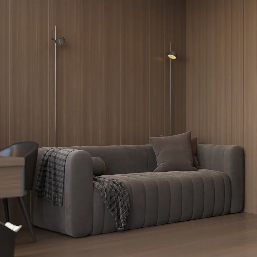 Кабинет в древесных оттенках №6