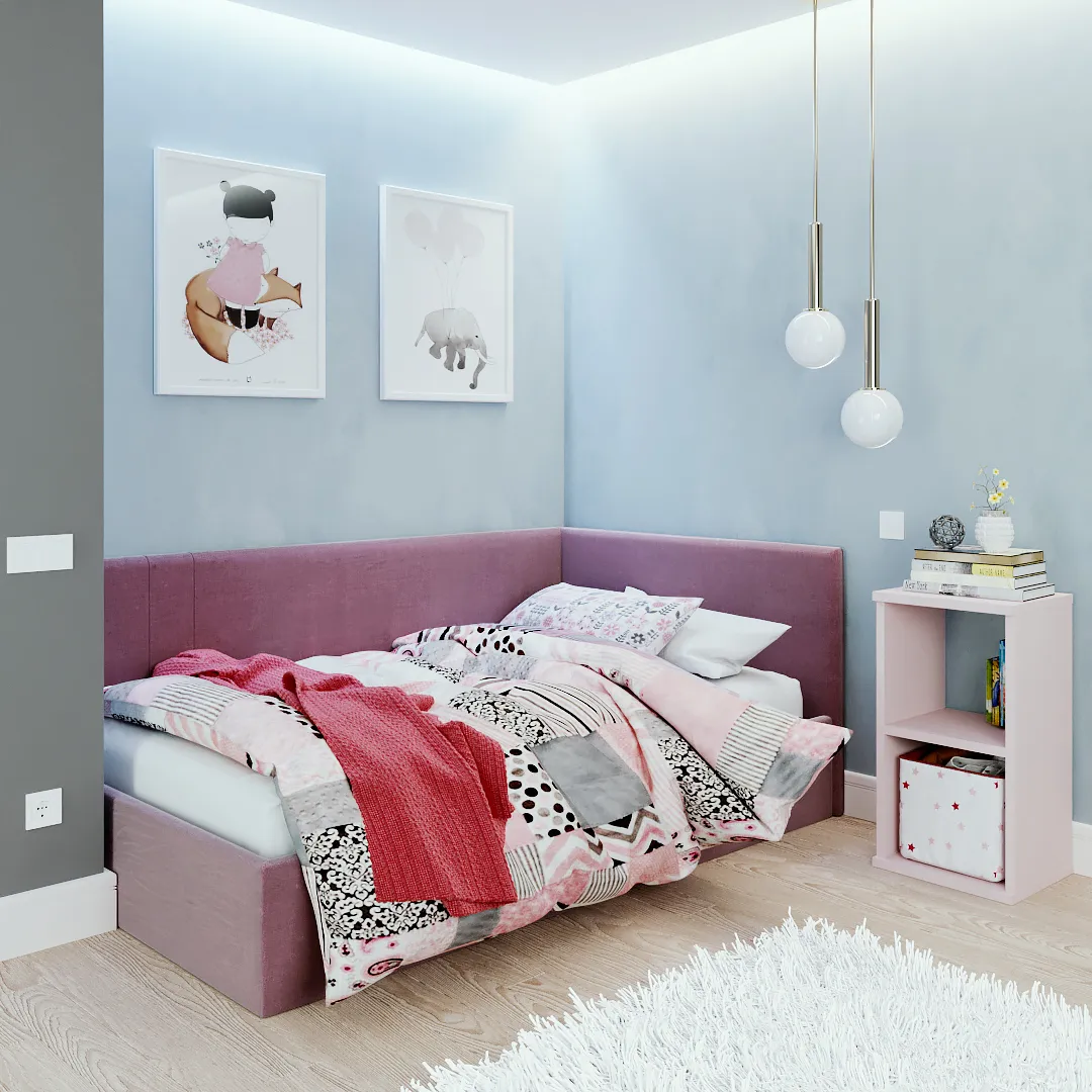 Мягкая кровать-диван КАРАТ-900  с подъемным механизмом, 90х200