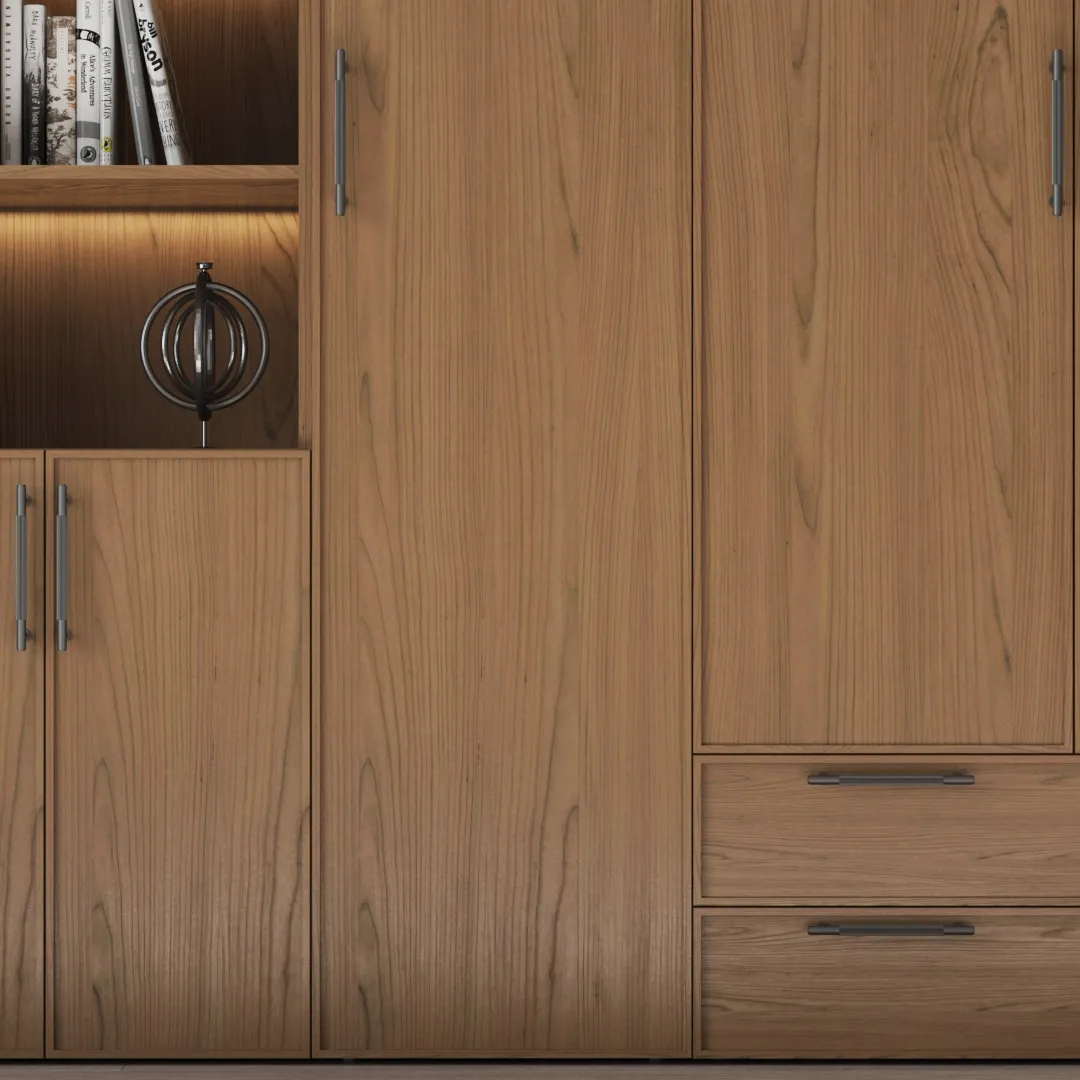 Шкафная группа, фасады наутральный шпон Lazio 98