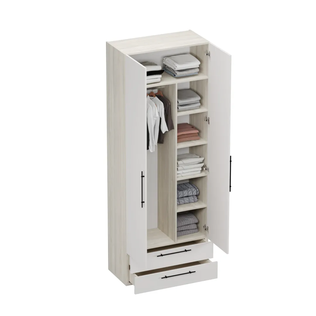 Шкаф двустворчатый с ящиками L211.44