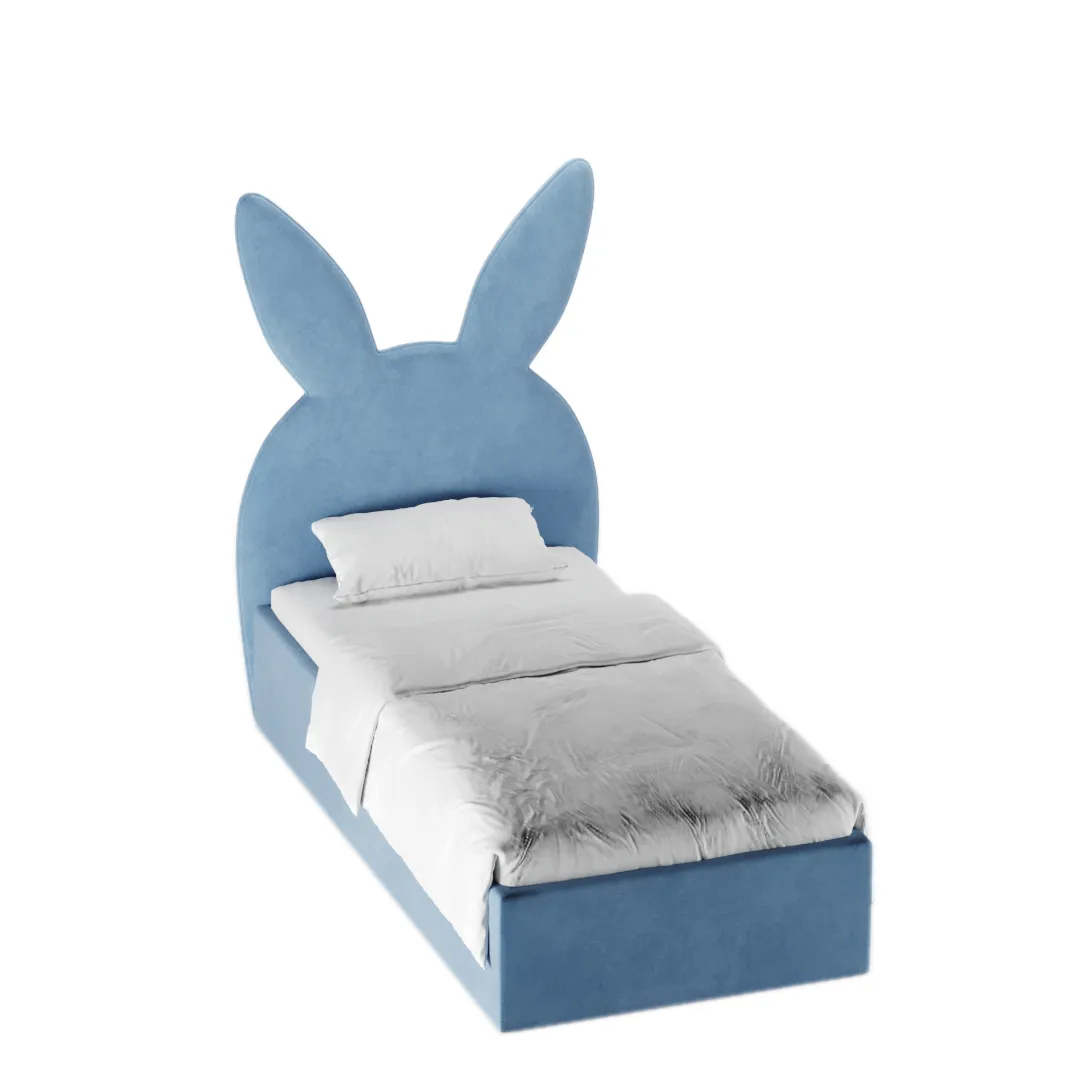Кровать односпальная мягкая BUNNY  с подъемным механизмом, 90x200