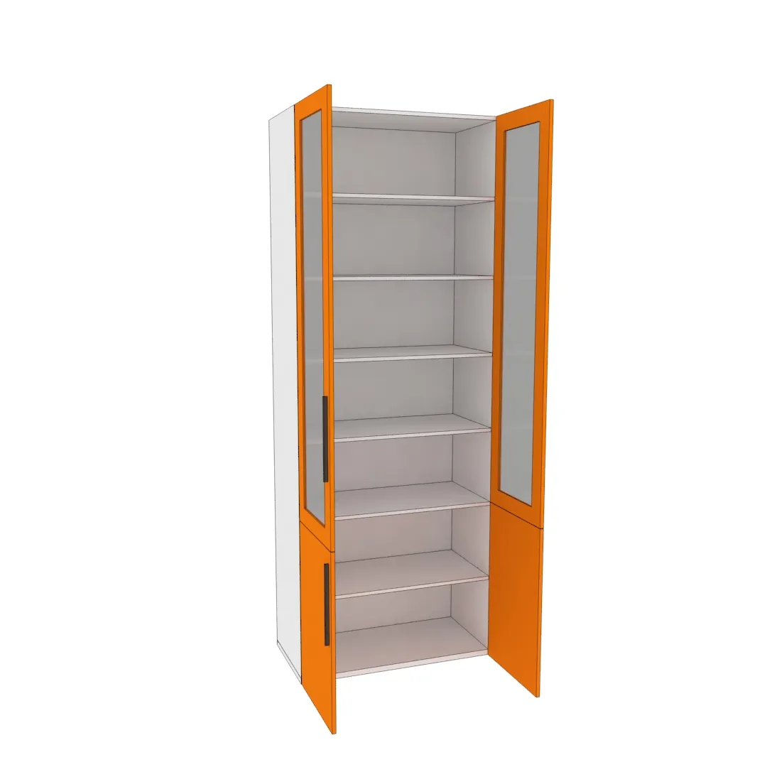 Шкаф книжный со стеклом L214S