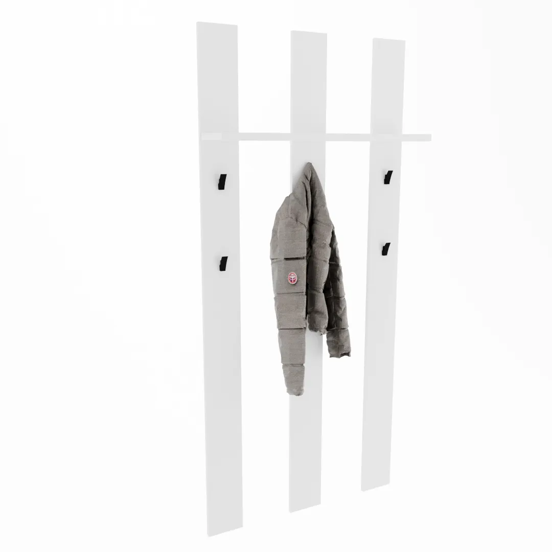 Панель широкая с полкой и крючками L100