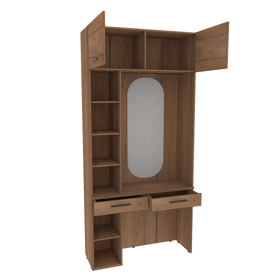 Столик туалетный с антресолью и стеллажом L415