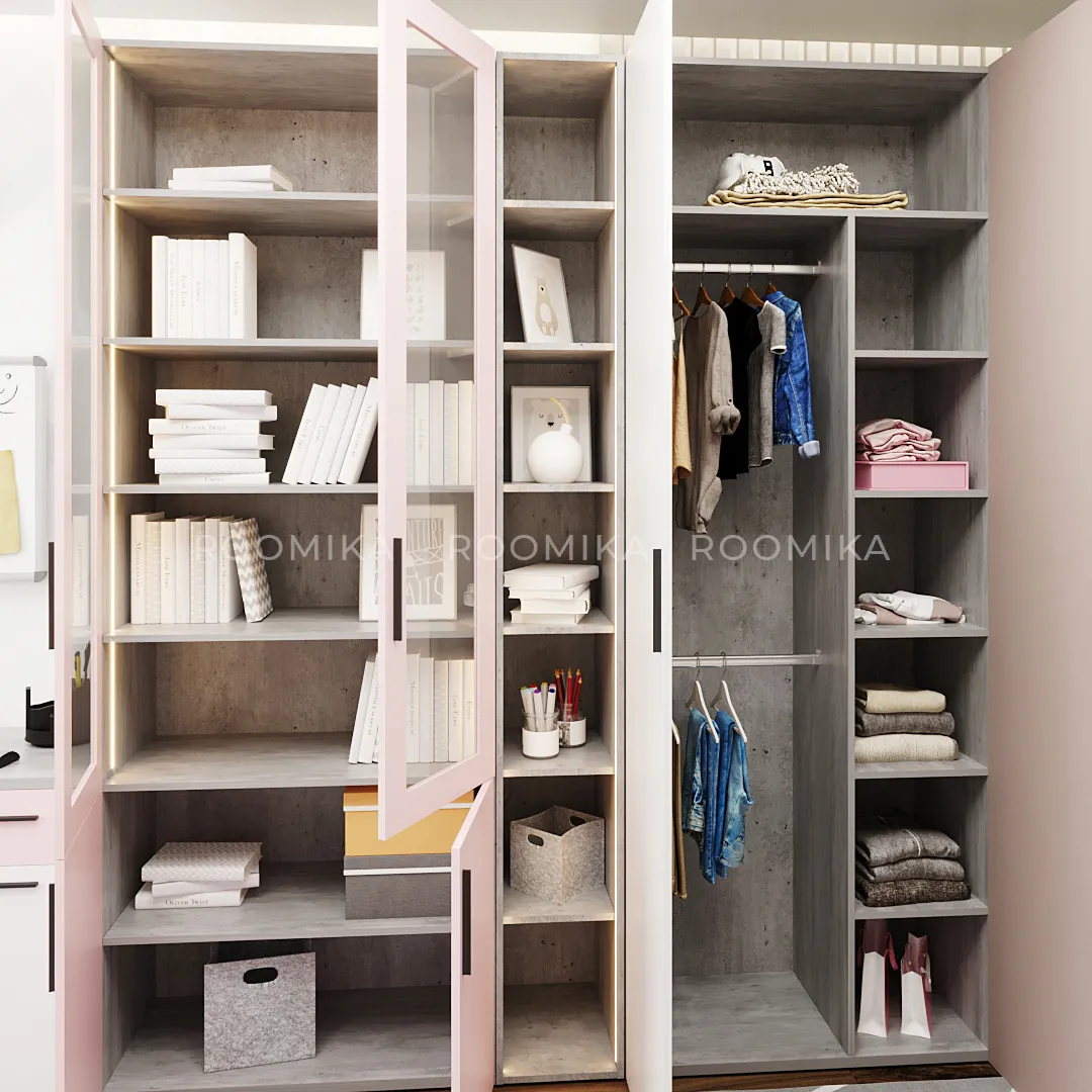 Шкаф двухдверный узкий L210.44-4