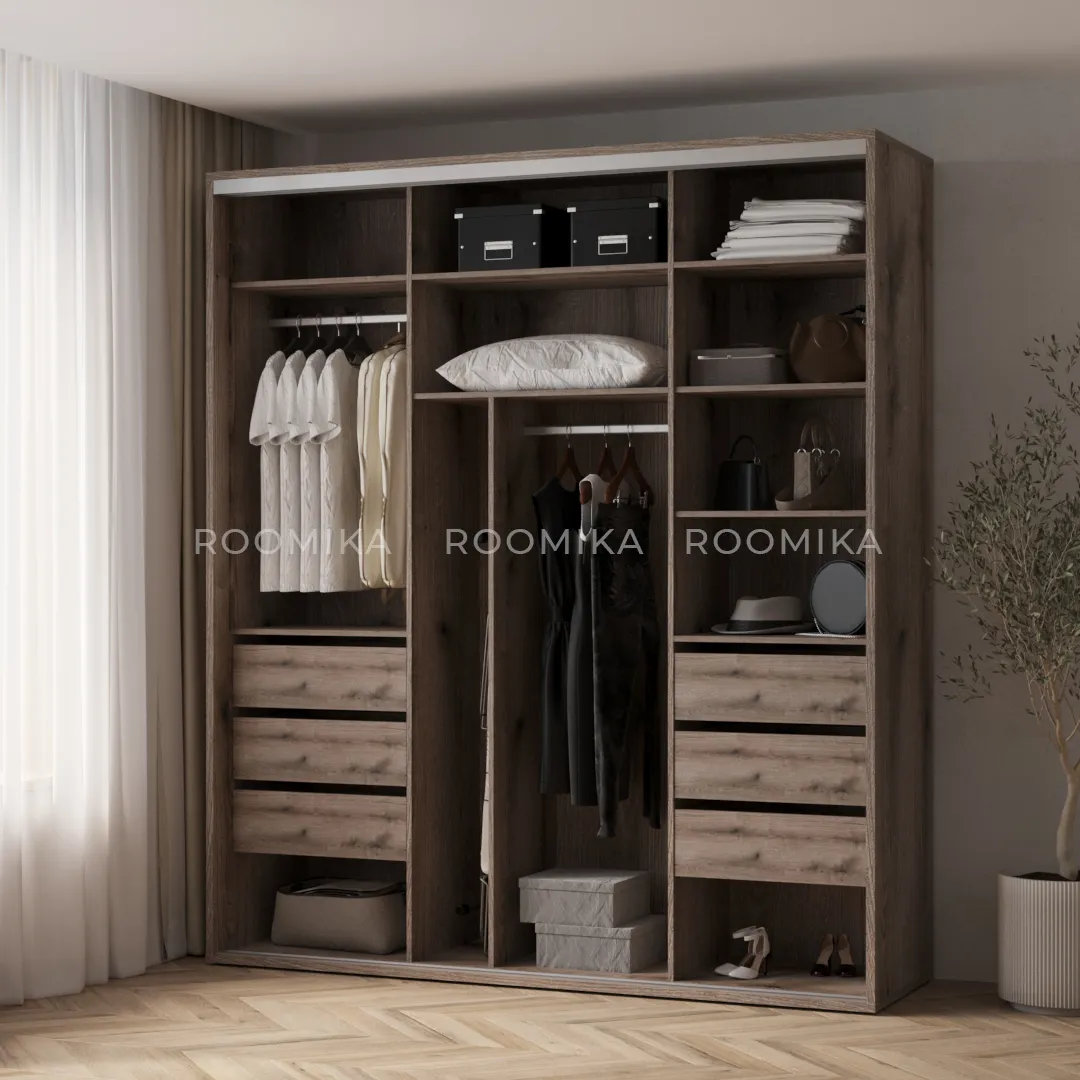 Шкаф-купе ХG210.60-3, профиль INTEGRO, фасад МДФ