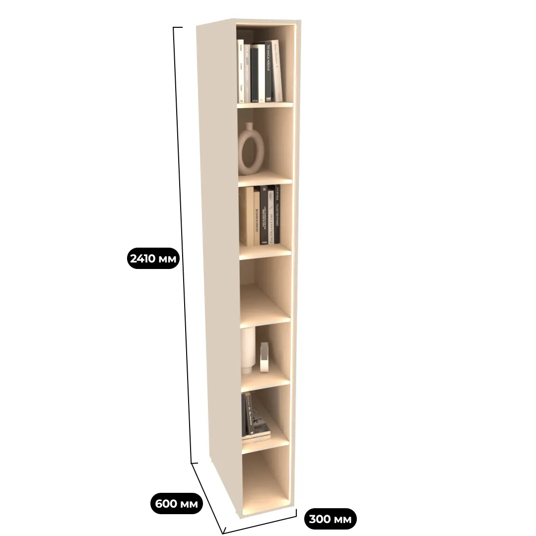 Стеллаж открытый глубокий L233.60 с подсветкой