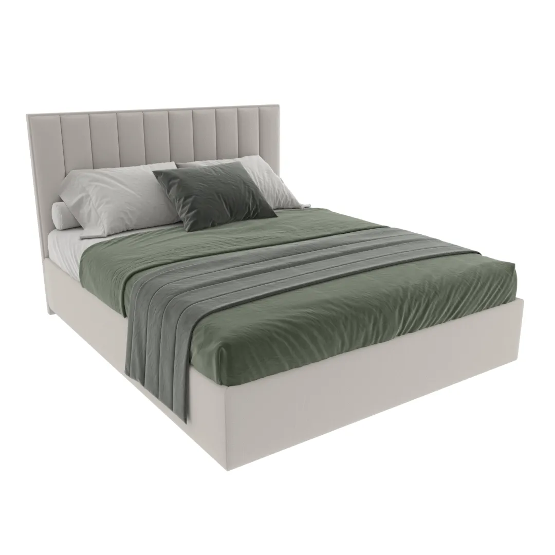 Кровать двуспальная мягкая ЛИБЕРТИ с подъемным механизмом, 140x200