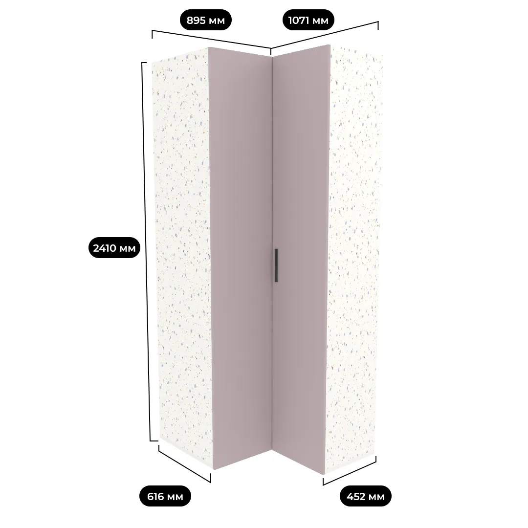Шкаф угловой L207 L/R