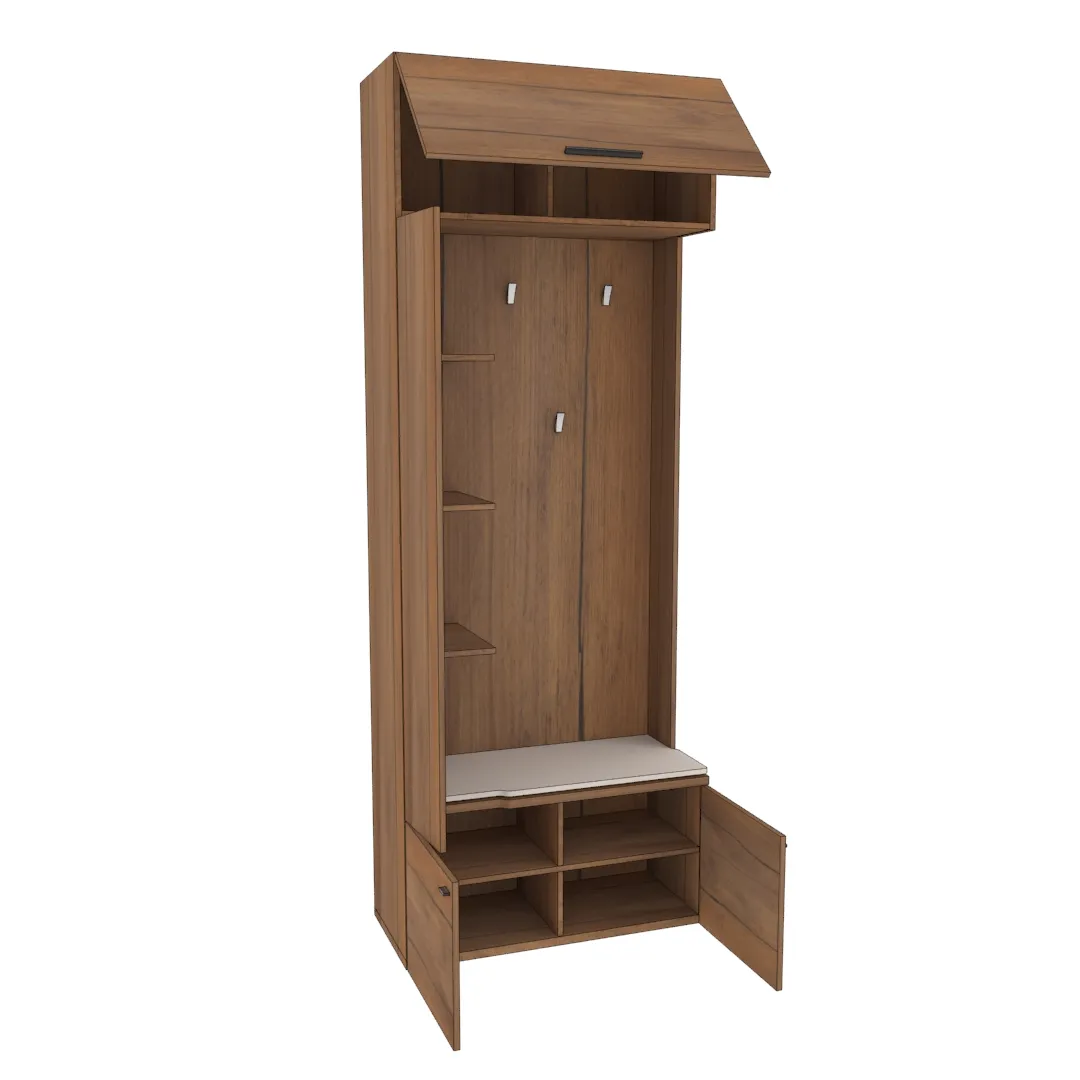 Секция с вешалкой и полками L409 L/R