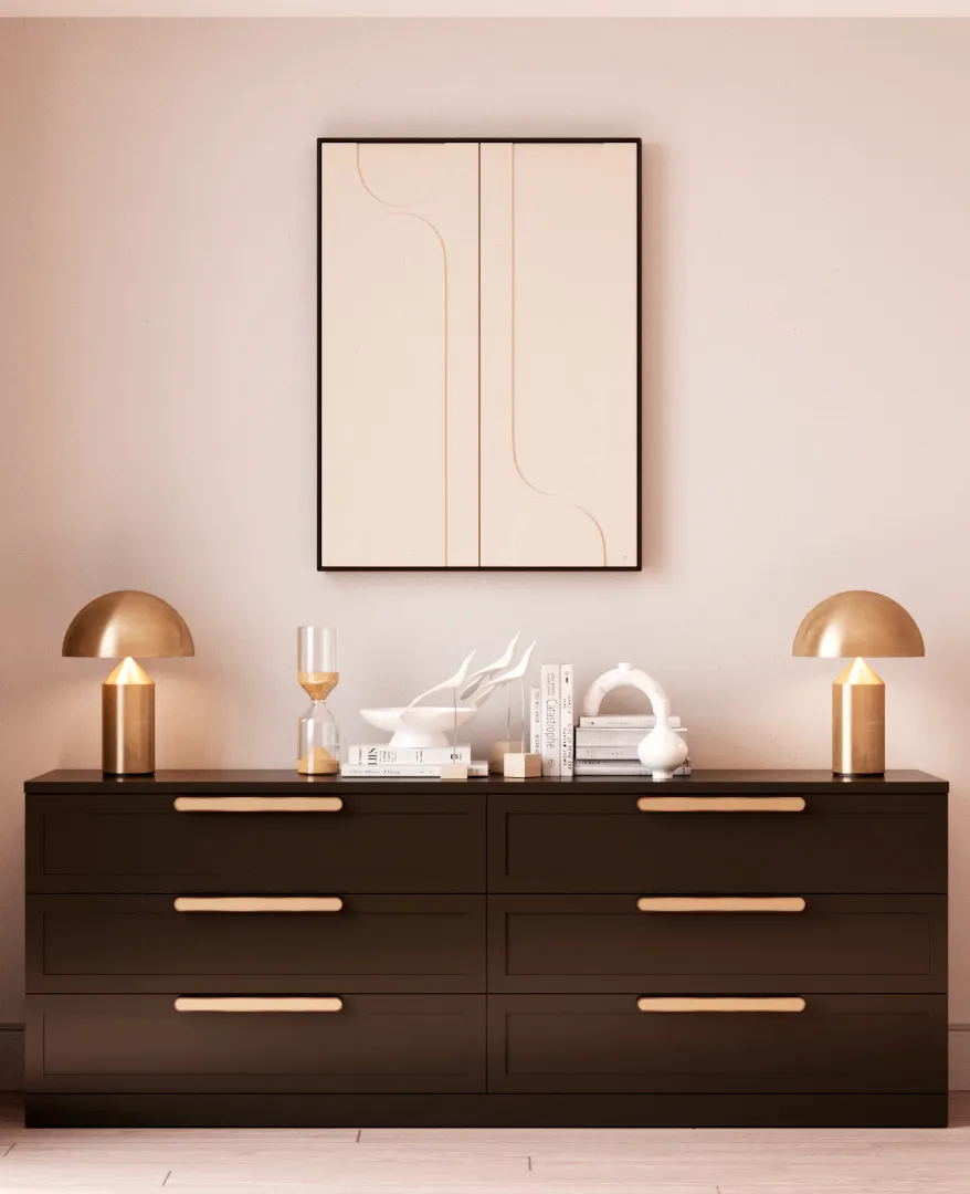 Комод с ящиками узкий с эмалевой столешницей и
боковинами A726.45ESB