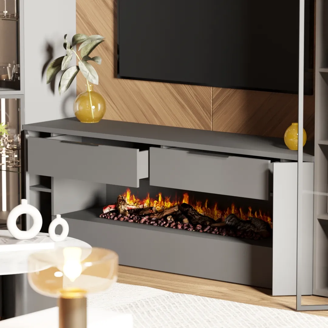 Lazio гостиная с электрокамином 22