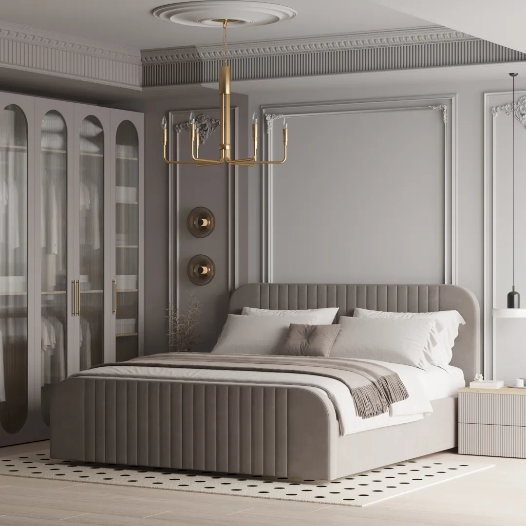 Кровать двуспальная мягкая МАЛЬТА с подъемным механизмом, 160x200