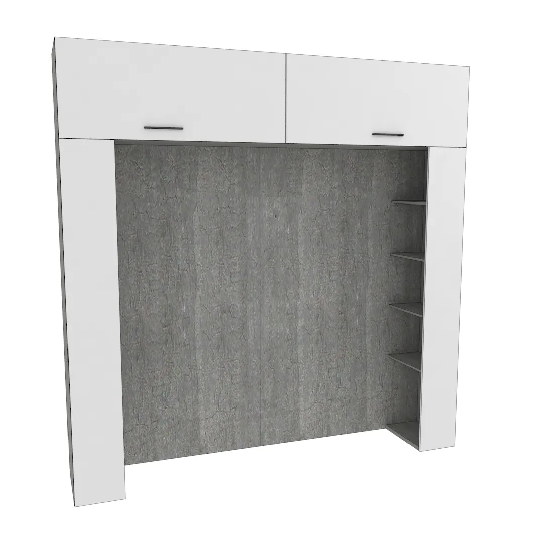 Ниша для кровати с секциями LG-407.44 Ниша для кровати с секциями LG-407.44