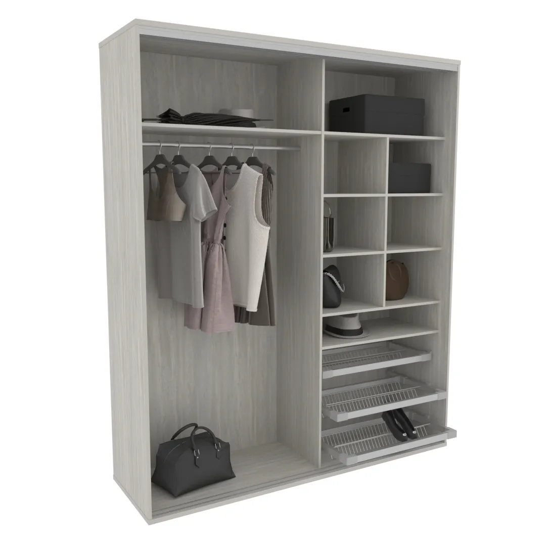 Шкаф-купе U203 тип 4 МДФ/зеркало