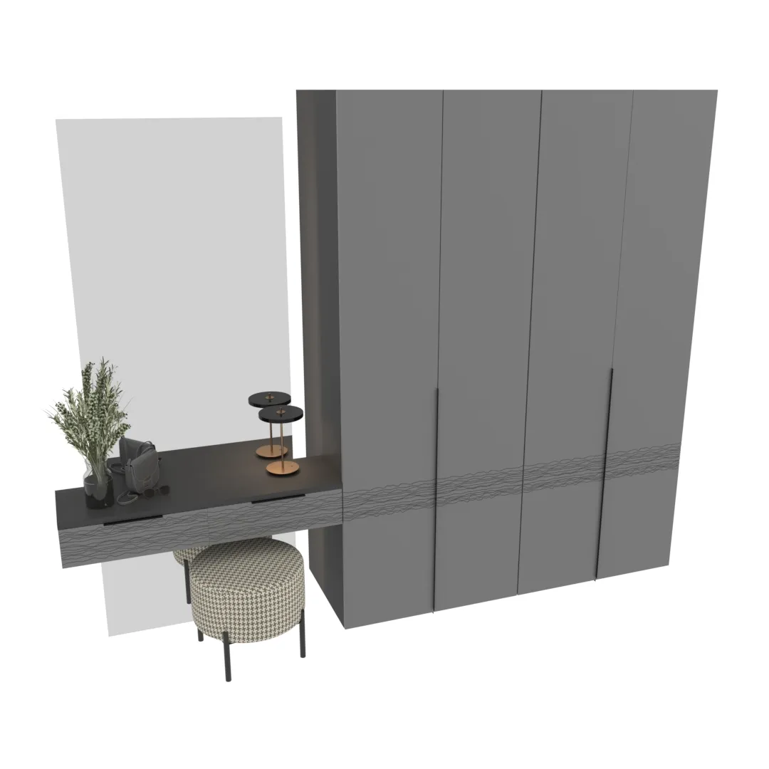 Lazio прихожая фрезерованные фасады в эмали 16