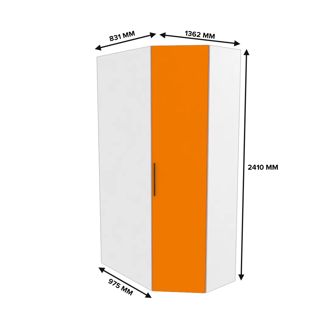 Шкаф угловой L209.44 L/R