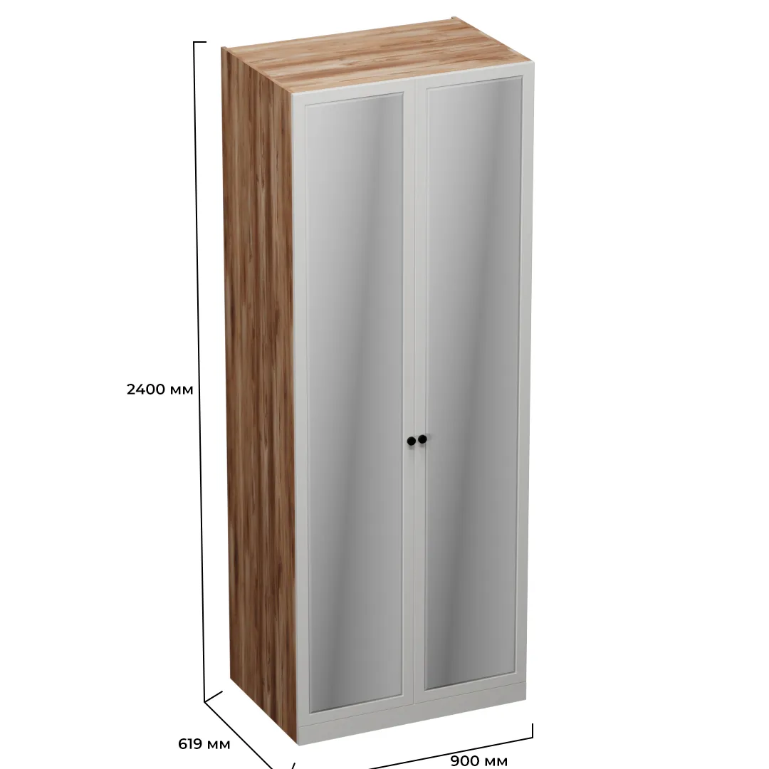 Шкаф двухдверный с зеркалом А210.60-1Z