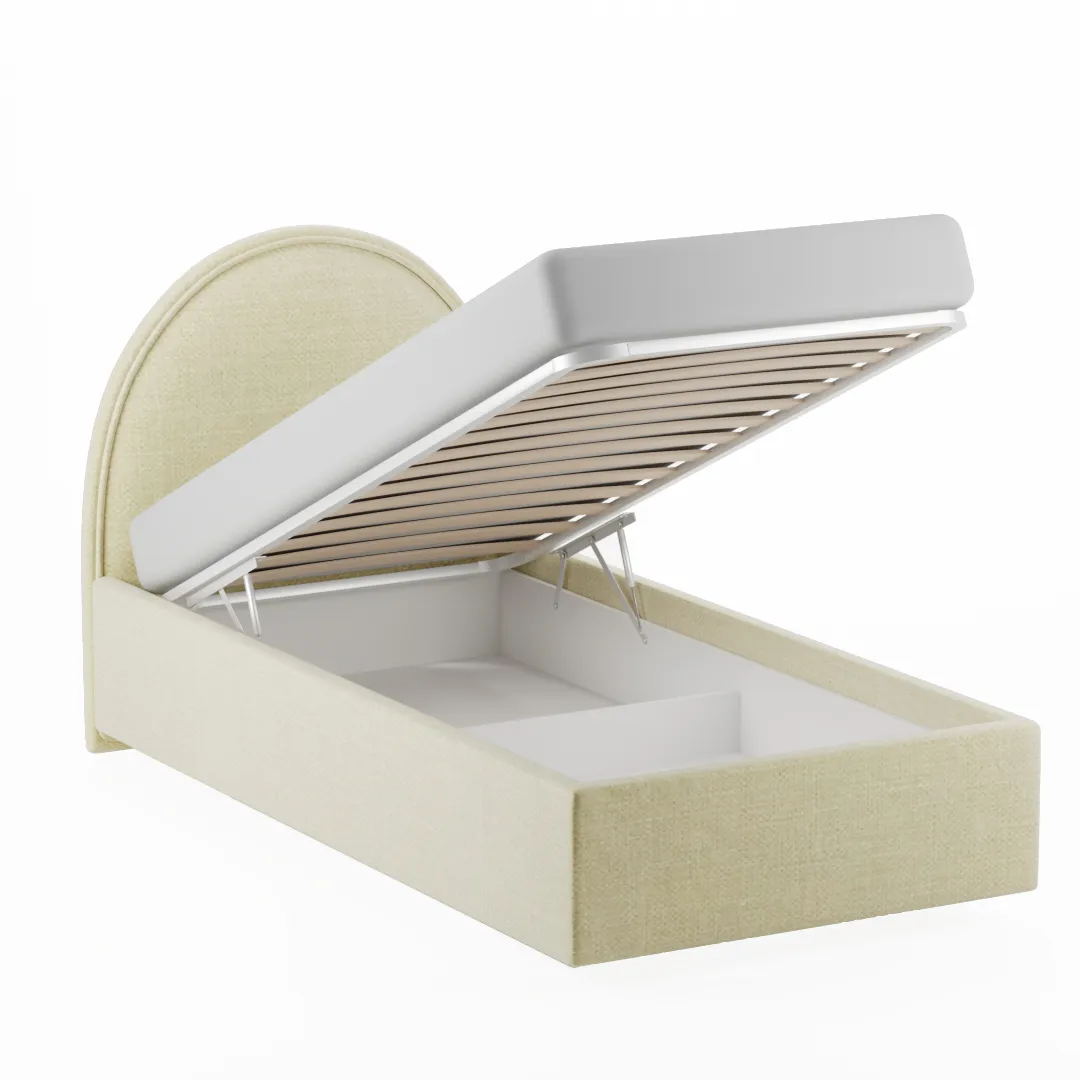 Кровать односпальная мягкая БАББЛ с подъемным механизмом