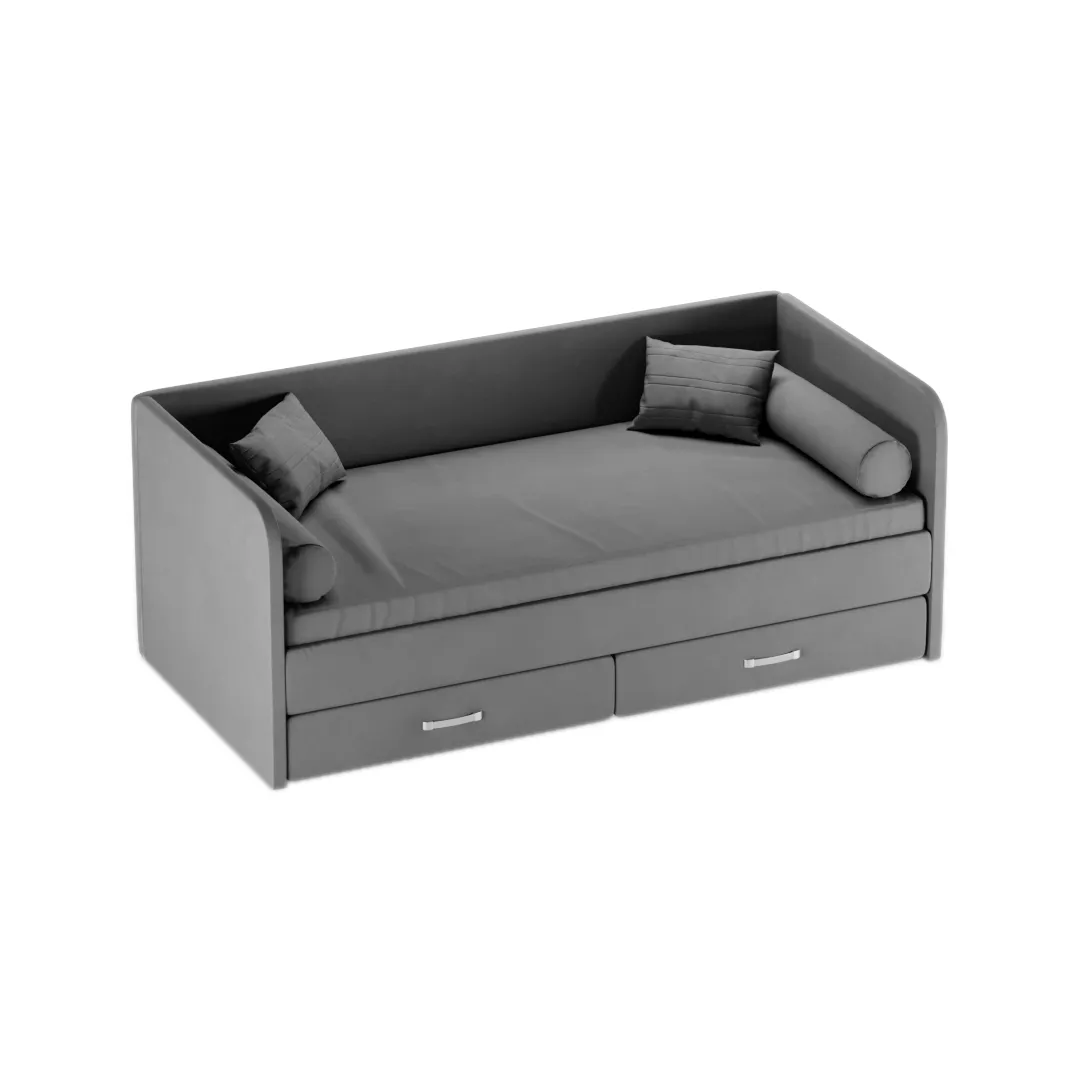 Мягкая кровать-диван ЛИОН LIO-1900