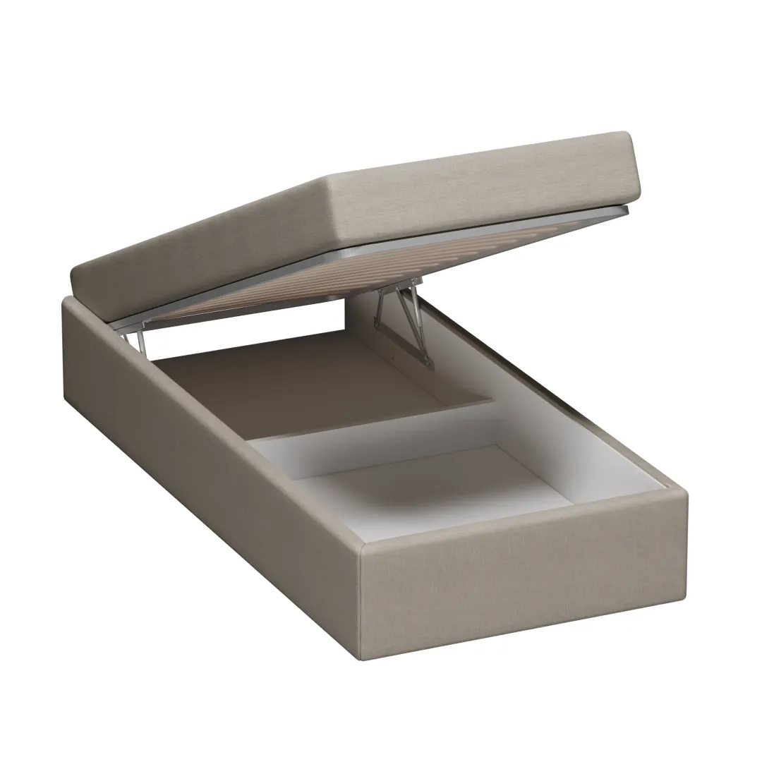 Мягкая кровать-подиум с коробом для хранения, 90x200