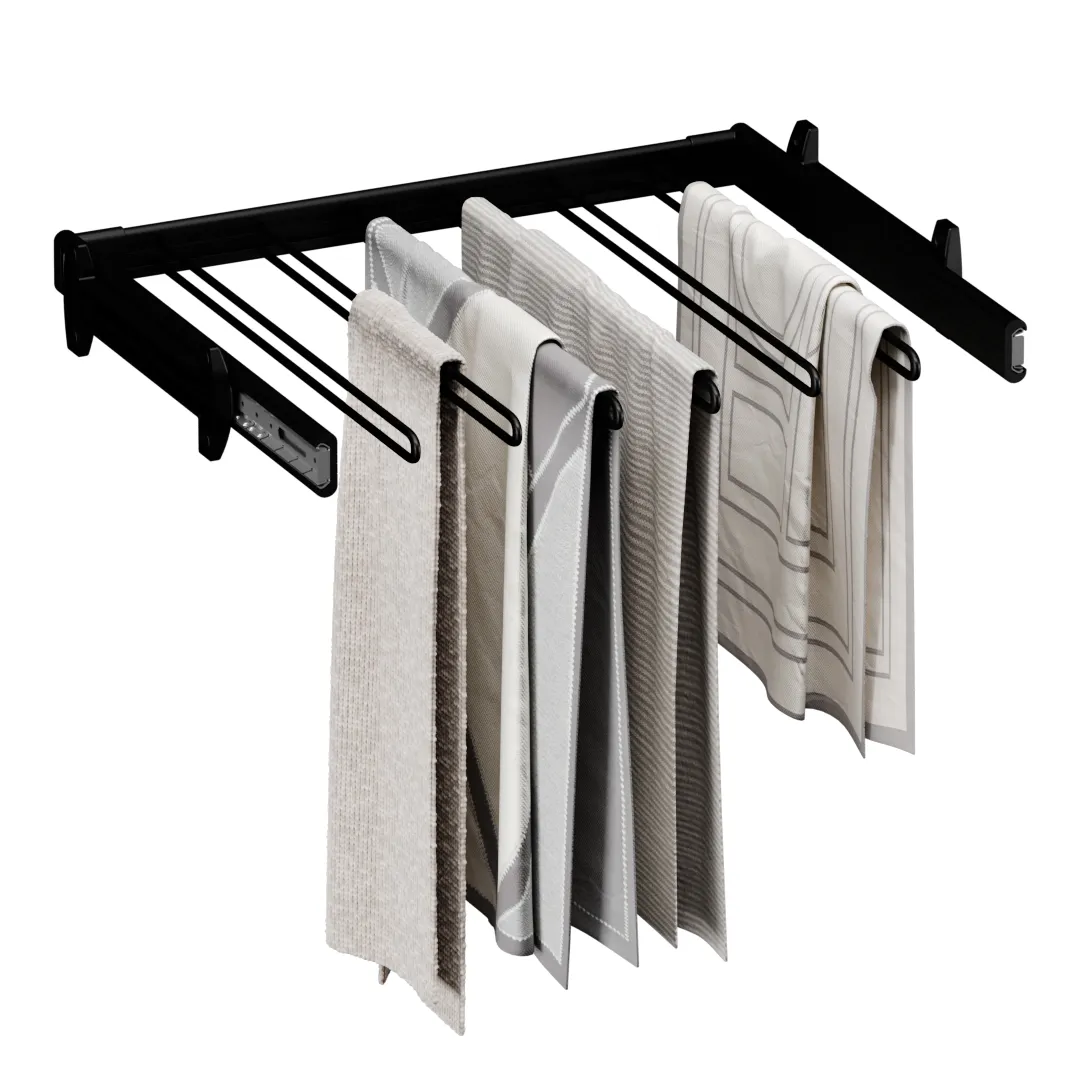 BELLE  Вешалка для брюк, 600 мм, цвет черный, BE60TRBL