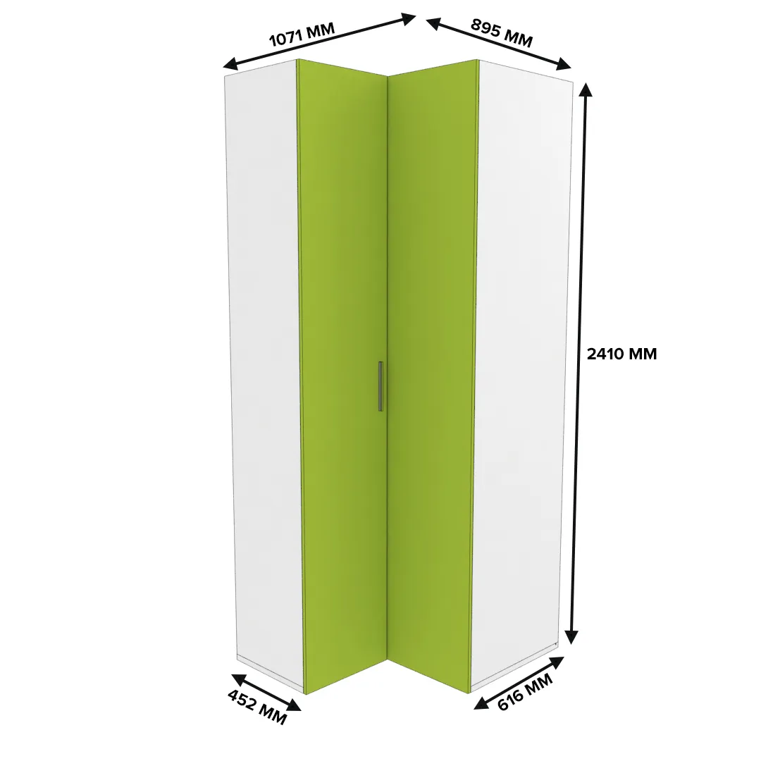 Шкаф угловой L207 L/R