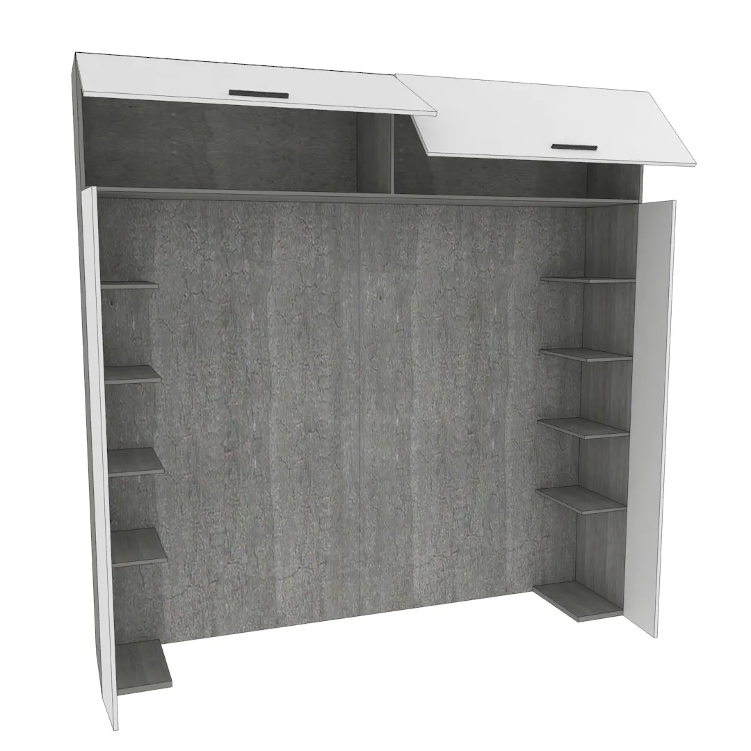 Ниша для кровати с секциями LG-407.44