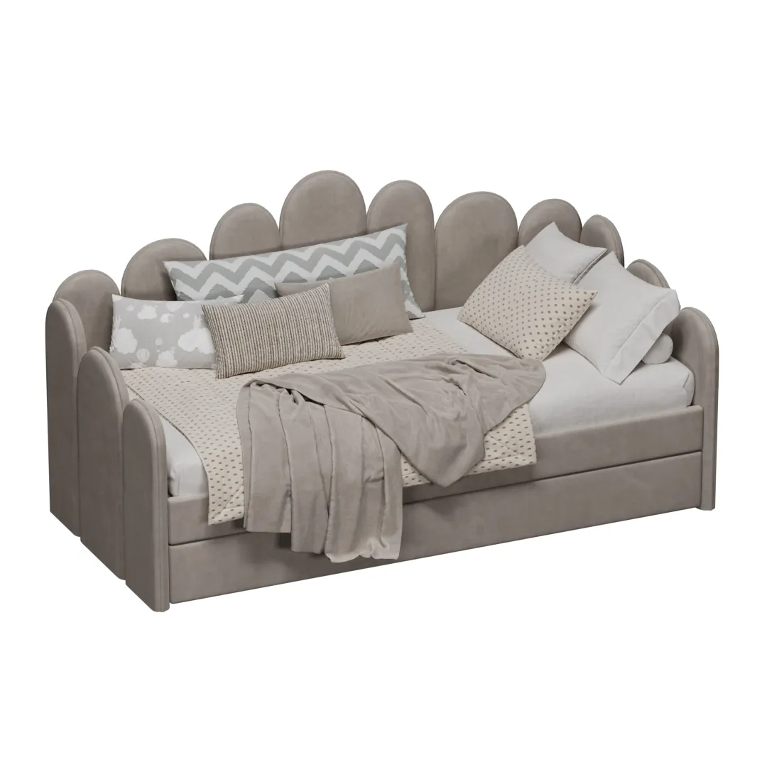 Мягкая кровать-диван ШЕЛЛ, 90x200