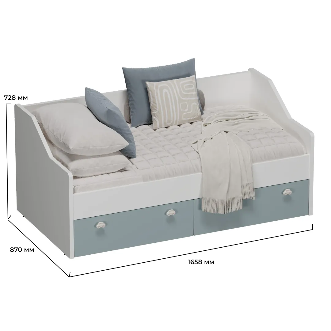 Кровать односпальная L902.160, 80x160