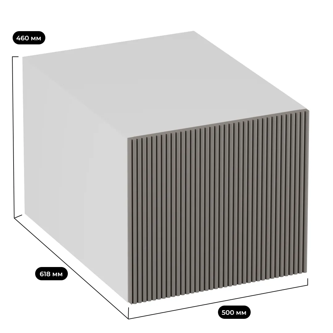 Антресоль на шкафы, фрезерованные фасады в эмали LE450.60