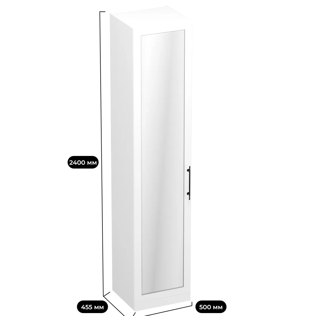 Шкаф однодверный для одежды с зеркалом A221.44-1Z