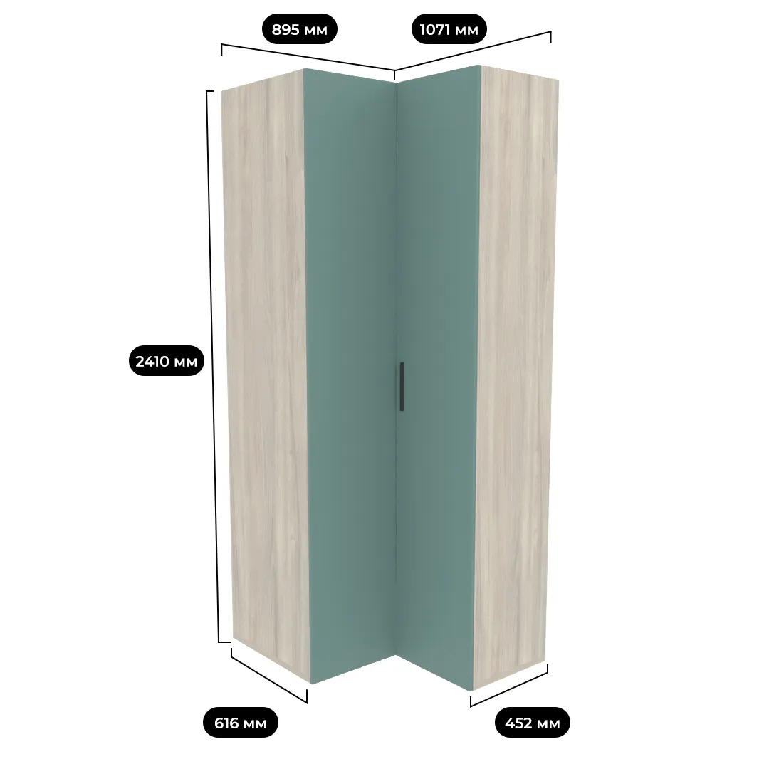 Шкаф угловой L207 L/R