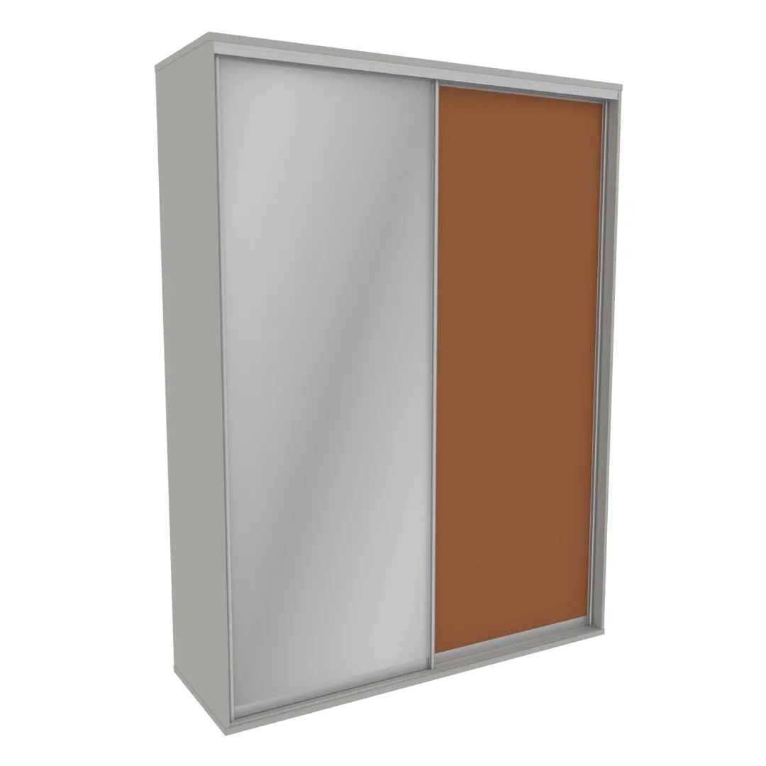 Шкаф-купе U182 тип 3 МДФ/зеркало Шкаф-купе U182 тип 3 МДФ/зеркало